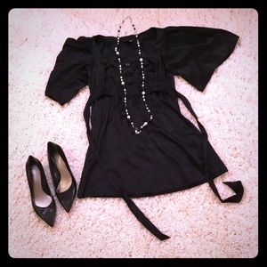 Betsey Johnson Black Kimono Dress or Long Tunic